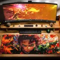 Игровой коврик для мыши DigitalRazor Demon Slayer Tanjiro 900x400x4mm, зелёный, оранжевый
