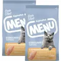 ALPHAPET MENU STERILISED для взрослых кастрированных котов и стерилизованных кошек с домашней птицей (1,5 + 1,5 кг)