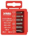 Набор бит SL/PZ/PH Industrial 50мм в кейсе 6 бит FELO 03092516