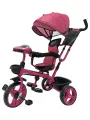 Велосипед трёхколесный с ручкой марс (колеса EVA 10/8 муз. модуль) розовый (Арт ВЛ-2780)
