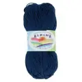 Пряжа Alpina SATI 10 шт. по 50 г 100% мерсеризованный хлопок 170 м №106 т. синий