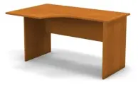 Стол письменный, компьютерный угловой правый Эрго ТМ дэфо 140x90x76 цвет вишня