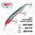 Воблер для троллинга Halco Sorcerer 150 DD+STD, 150 мм, 30 гр, до 8 м, #R19