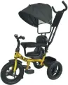 Велосипед трехколесный с ручкой управления, 12-10 дюйм, PILOT, черно-золотистый, PTA1GB