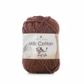 Пряжа для вязания Milk Cotton Artland 4 мотка (100 м, 50 гр), цвет 56 коричневый