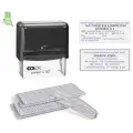 Штамп самонаборный NEW Printer C50-Set-F 8/6стр+рам 30х69мм 2кассы кор. черн