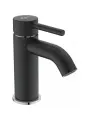 Смеситель для умывальника Ideal Standard CERALINE однозахватный, выс 76мм, мат. черный/хром BC203U4