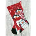 71-09158 Набор для вышивания (гобелен) DIMENSIONS Holiday Penguins. Stocking Праздничные пингвины. Чулок
