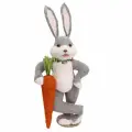 Садовая декоративная фигура Кролик с морковкой SY232509B
