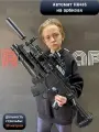 Большой игрушечный автомат HK416 на орбизах с оптическим прицелом автоматической стрельбой бластер гидробол для мальчика