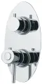 Смеситель для душа встроенный с термостатом на 5 положений BOSSINI OVAL Z04207010030 хром