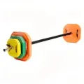 Штанга для аэробики 20 кг Voitto, пластиковая (d26)