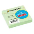 BRAUBERG Блок самоклеящийся 76х76 мм, 100 листов, 122690/122695/122696/122697 1 шт. зеленый 1 см 75 г/м² 76 мм 76 мм 100 листов