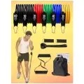 Набор трубчатых эспандеров с ручками для фитнеса Fit-Story Усиленный