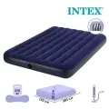 Надувной матрас Intex , 203x152x25 с насосом и 2 подушки