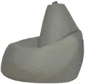 Кресло-мешок Груша серый цвет (размер XXL) PuffMebel, ткань Дюспо