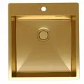 Стальная кухонная мойка Reflexion Iseo RX2246GD, брашированное золото