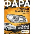 Фара правая Hyundai Elantra HD (2006-2011) механический корректор