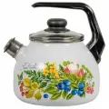 Чайник эмалированный для плиты 3,0л Лесная мелодия со свистком