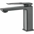 Смеситель для раковины Haiba HB10817-3 c монолитным изливом, латунь, оружейная сталь