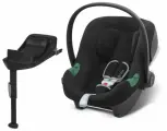 Детское автокресло Cybex Aton B2 i-Size с isofix базой One i-Size, цвет Volcano Black, группа 0+, с рождения до 12 мес, с 0 до 13 кг