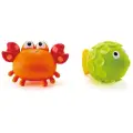 Набор для ванной Hape Rock Pool Squirters (E0208), зеленый/красный/оранжевый, 2 шт.