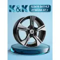 Диски автомобильные K&K KC1053 6,5x16 5x114,3 ET44 67,1 Алмаз черный