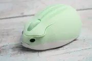 Компьютерная мышь хомячок, мышь беспроводная оптическая эргономичная CHUYI, 2,4G Мышка с глазами, зеленая