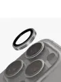 Сапфировое стекло для камеры iPhone 16 Pro/16 Pro Max, UNIQ OPTIX Camera Lens PRIME Sapphire Stainless steel Grey