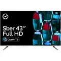 LED-телевизор SBER SDX-43F2014, диагональ 42 дюйма, 100 каналов, пульт ДУ