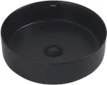 Раковина накладная круглая ABBER Bequem (AC2109MB) черная матовая