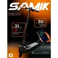Электросамокат SAMIK M365 Lux, чёрный, 350Вт, до 31 км/ч, складная конструкция