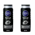 Гель для душа мужской NIVEA Men Сила угля очищение без сухости кожи, 500 мл х 2 шт