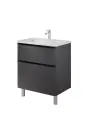 Тумба под раковину в ванную, тумба для ванной Итана Roberto 70 684х446х820 напольная Графит