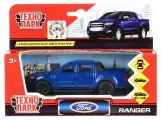 Машина металл FORD Ranger пикап синий 12см, открыв. двери, инер, 2 штуки