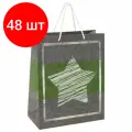 Комплект 48 шт, Пакет подарочный 26x12.7x32.4 см, золотая сказка Звезда, ламинированный, 606588