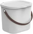 Ведро для раздельного сбора мусора Rotho Albulino 6 литров, белое