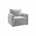 Кресло кровать раскладное Портленд D1 для отдыха, светло-серое, 97x90x80