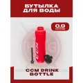Бутылка для воды CCM 0.9L Red, красная, пластик, для хоккея
