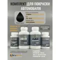Комплект для покраски CITROEN, код EXL, EXLD, NOIR OBSIDIEN, базовая автомобильная эмаль 250 мл, лак 2K 250 мл с отвердителем, разбавитель 125 мл, FixPaint Pro
