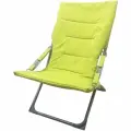 Кресло складное Garden Story Ирис (каркас серый, ткань салатовая)