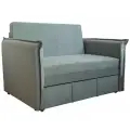 Диван-кровать StylChairs Кира, ширина 100 см, обивка велюр, цвет светло-серый