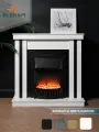 Камин электрический напольный ELEKAM NEO с порталом, очагом с пультом, обогревом и звуком потрескивания дров