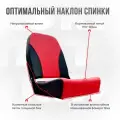 Кресло складное непромокаемое в лодку/катер Кокпит красно/черное