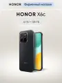 Смартфон HONOR X6c 6+128ГБ, Полночный черный, Ростест, Мобильные сервисы Google (GMS)