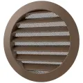 Решетка вентиляционная круглая D160 мм RAL8025 бледно-коричневый глянцевый