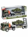 Автовоз Военный с танком 1:16 свет и звук 39 см