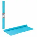 Бумага цветная крепированная Brauberg, 50x250см, голубая, 32 г/кв. м, плотная, растяжение до 45%, в рулоне, 10 листов (126534)