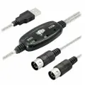 Кабель MIDI-USB Серебристый