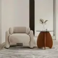 Кресло дизайнерское CHICCO, ткань: велюр Arben DREAM, цвет beige